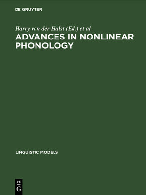 cover image of Advances in Nonlinear Phonology